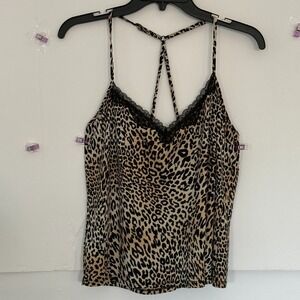 Secret Treasures Leopard Print Spaghetti Strap Nighty/Cami Layering Whimsigoth